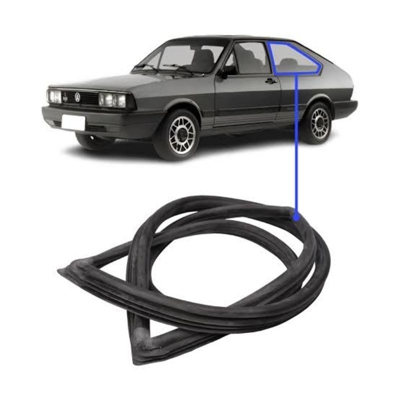 Guarnição Janela Lateral fixa Passat GIII Após 1984/ Sem Lado