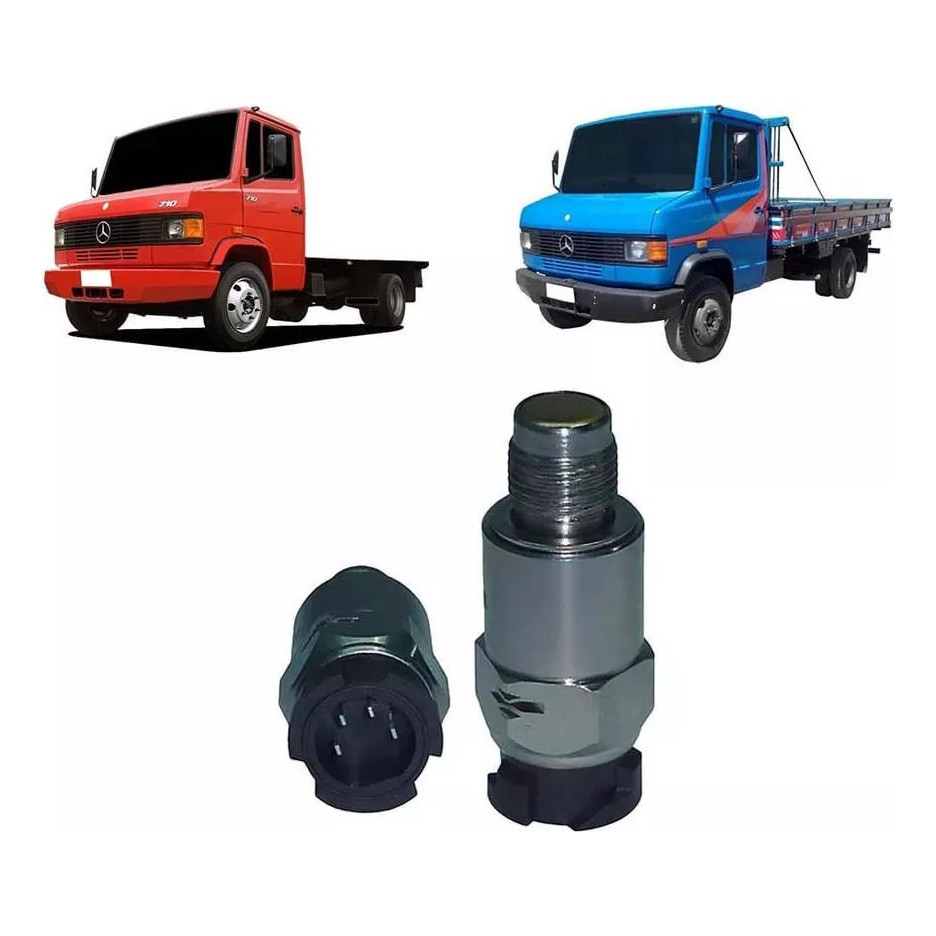 Sensor Indutivo 25mm Pino Chato Mercedes 610 710 814 815