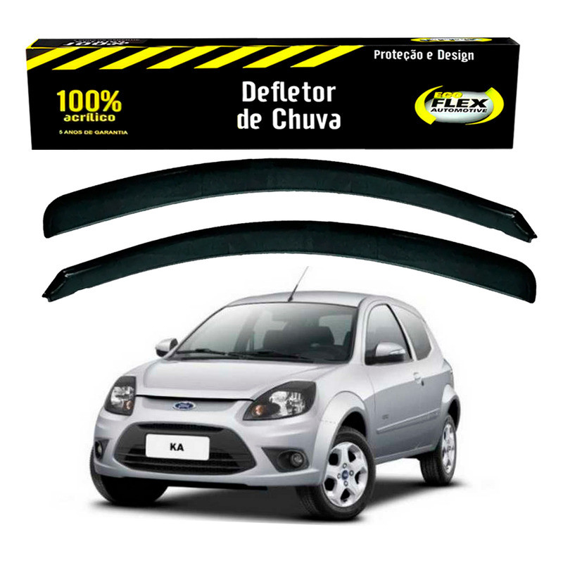 Jogo Calha Defletor Chuva Ford Ka 1.0 1.6 2011 A 2013 em Oferta na Shopee