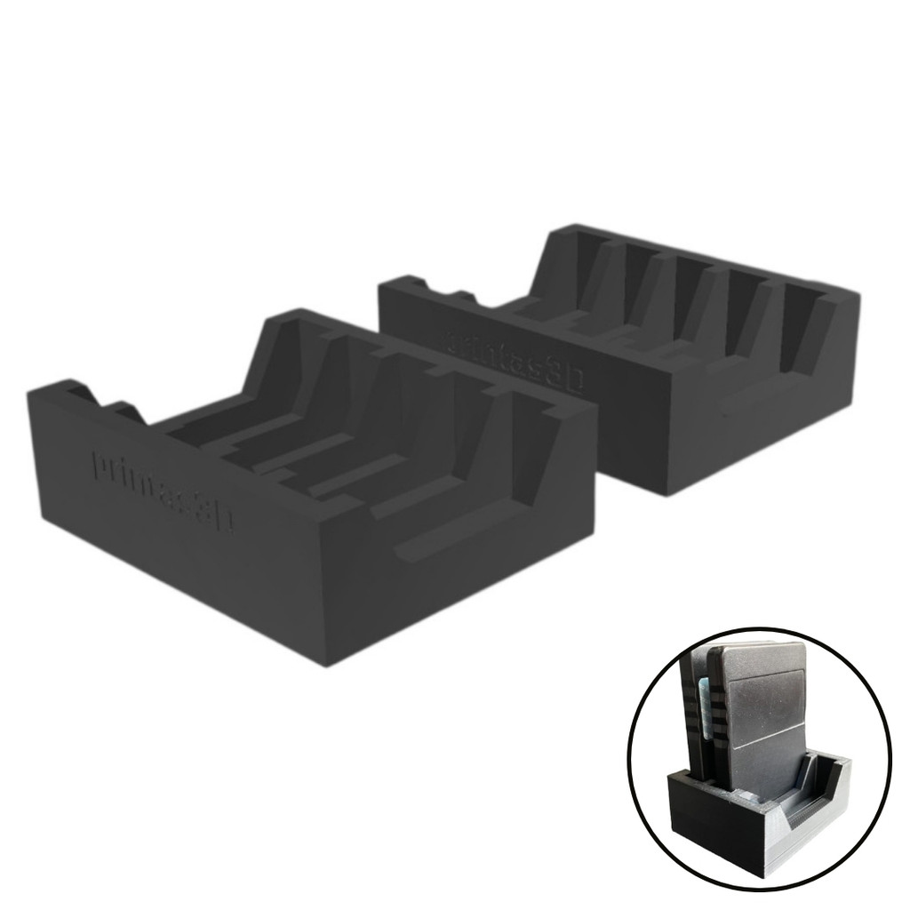 Kit 2 Suporte Stand Para Memory Card PS1 e PS2 - 5 Slots