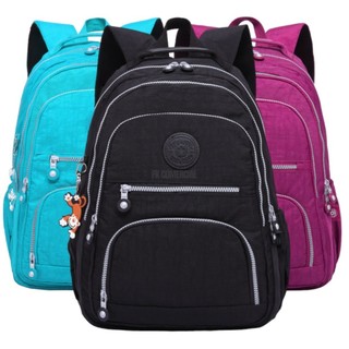 Mochila Escolar Feminina Básica Bolsa Faculdade Reforçada Diversas Cores