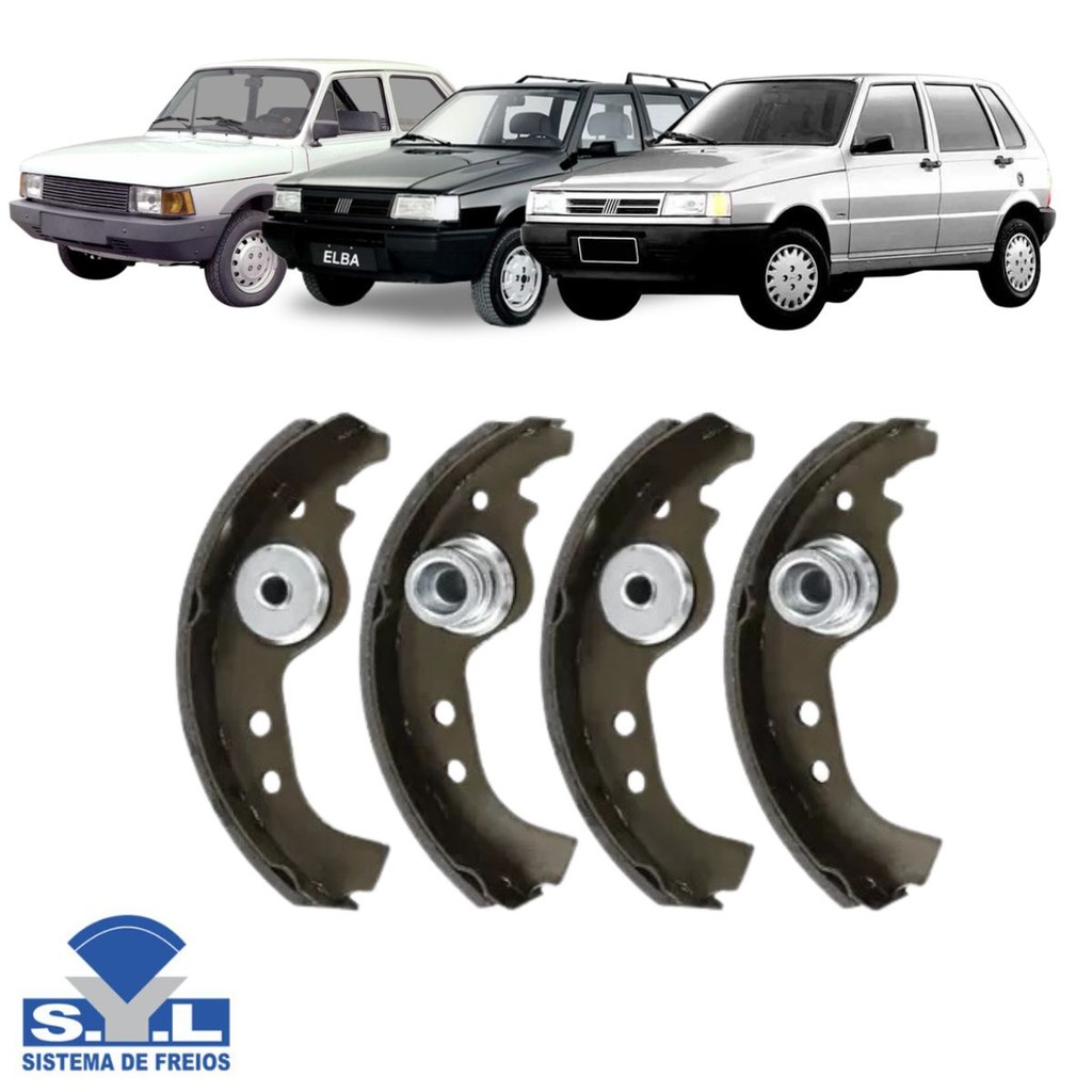 Sapata De Freio Traseiro - 147 1994 A 1997 / Elba 1994 A 1997 / Fiorino 1994 A 1997 / Ibiza 1984 A 1993 / Premio 1994