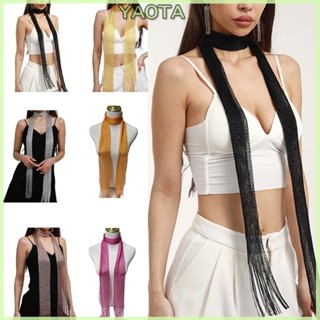 Lenço Transparente Respirável Yao Para Decorações Bailes , Banquetes , Cachecol Borlas Brilhantes em Oferta na Shopee