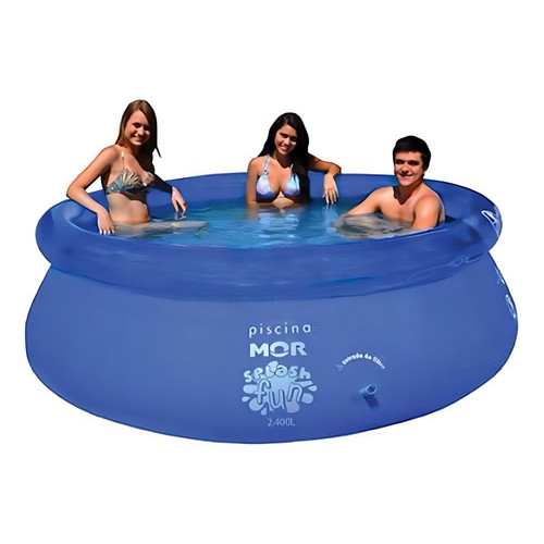 Piscina Inflável Redonda 2.400 Litros Mor Azul em Oferta na Shopee