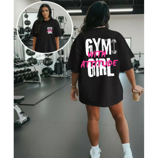 Camiseta Camisa Tshirt 100% Algodão Gym Treino Academia Musculação Fitness Oversized Gym Girl em Oferta na Shopee