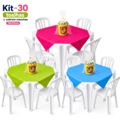 Kit até 30 Toalhas Cobre Mancha 70x70cm de Cami TNT Ótima Cobertura Leve Cor Viva Envio Rapido