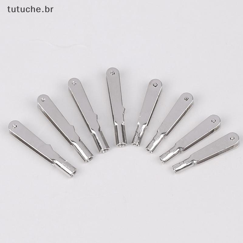 TU 10 Peças M2/M3 Metal Ferro Manilha Chu Puxar Haste Conector Braçadeira Chifre Liga Parafuso Acessórios Kit Para RC Ae