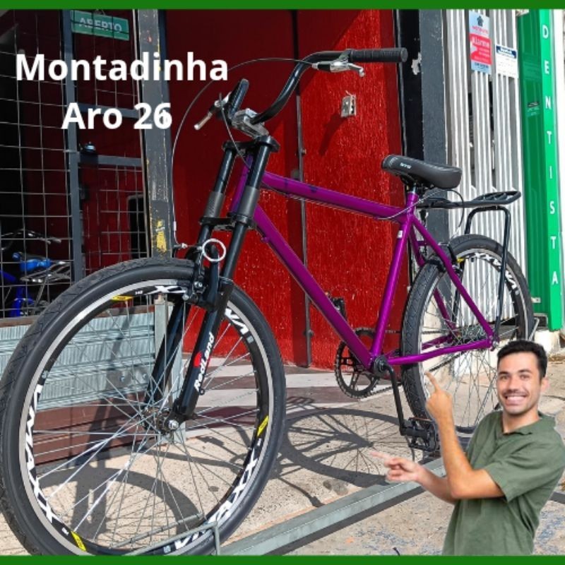 bicicleta montadinha pra motorizada