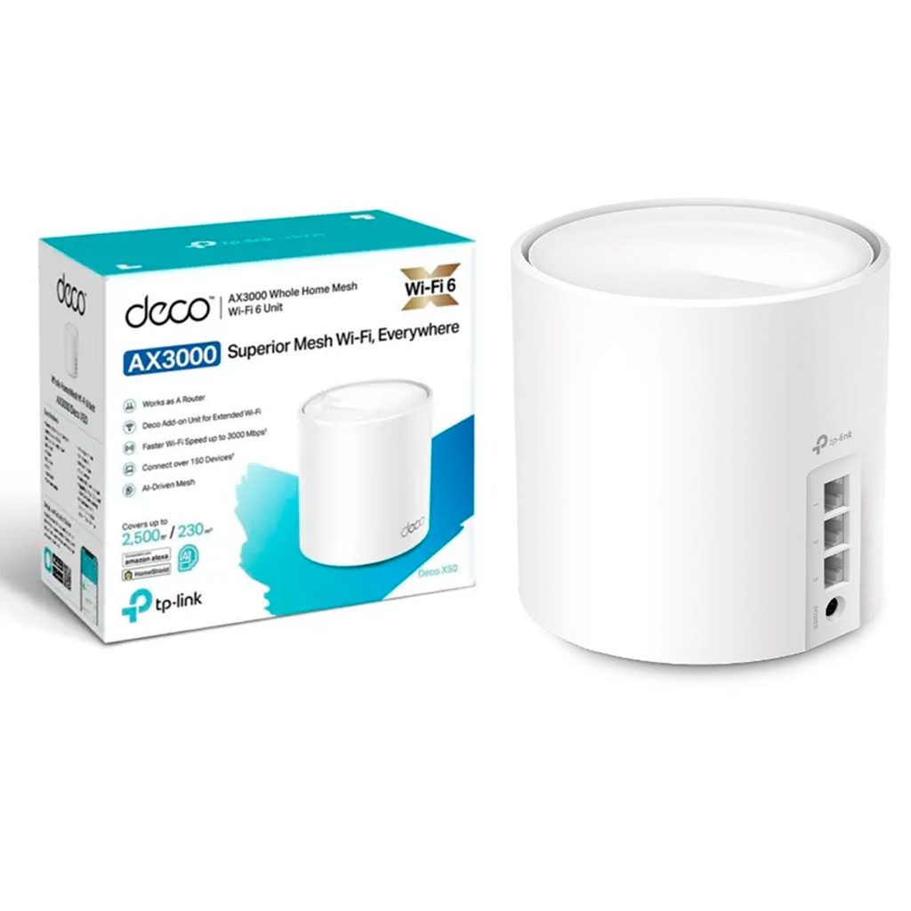 Roteador X50 Deco (1 Pack) Mesh WiFi 6 AX3000 2402 Mbps Rede Dedicada para IoT (Casa Inteligente)