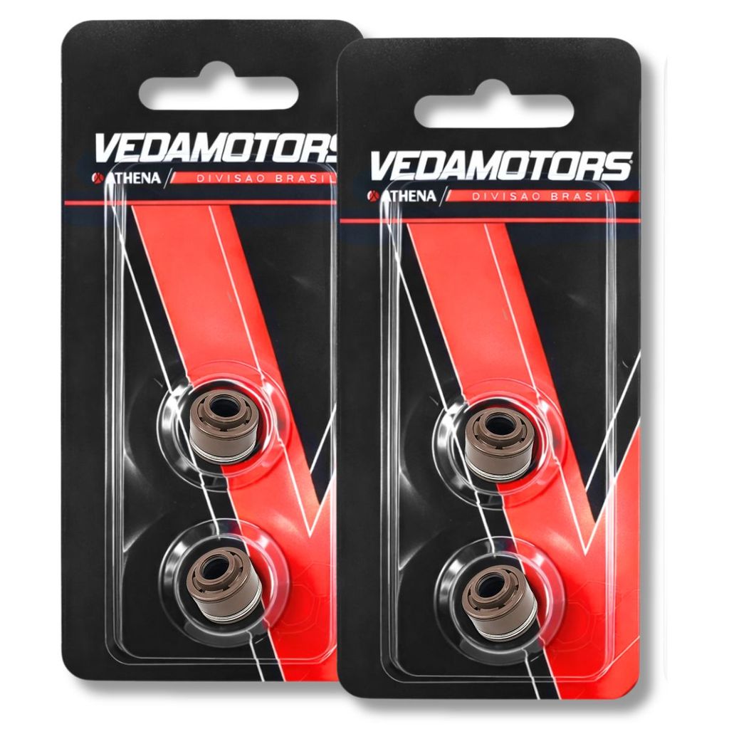 Kit Retentor Haste Válvula Falcon 400 / Cb 400 / Intruder 250 / Virago 250 (4 Unidades) Vedamotors