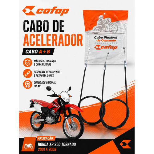 Par Cabo Acelerador Honda Xr 250 Tornado Cofap Original
