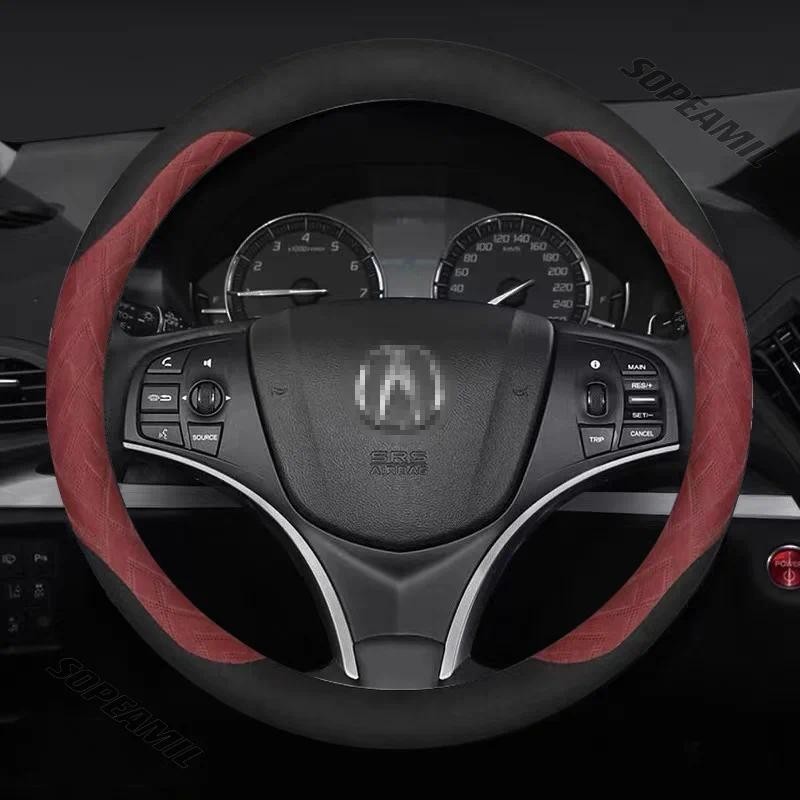 Capa De Volante Do Carro Para Acura CDX ILX MDX NSX RDX RLX TL TLX-L TSX ZDX Acessórios Interiores