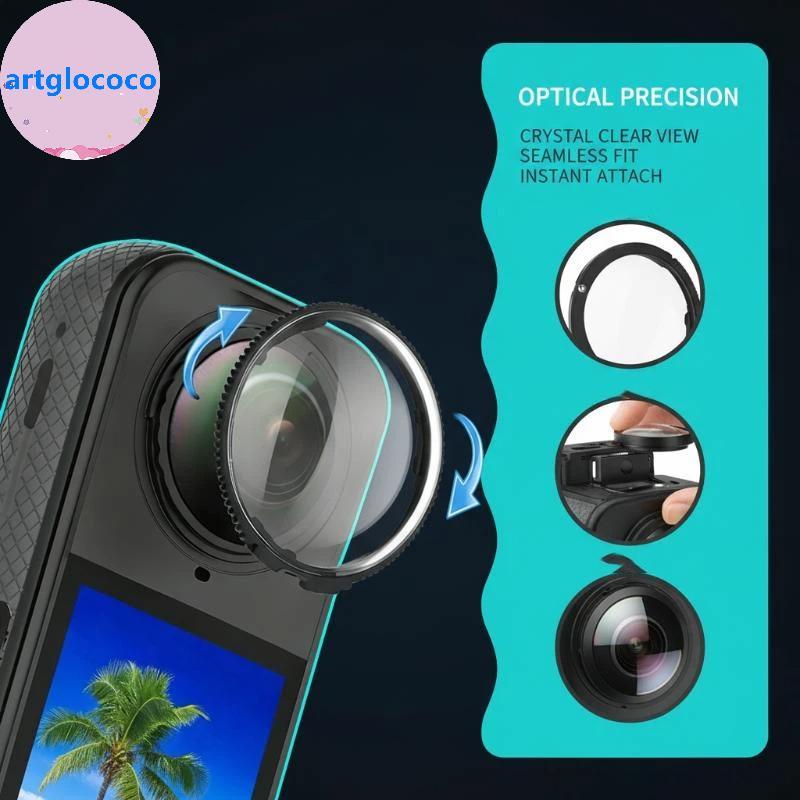 Artglococo 1 Conjunto De Capa De Silicone Protetora De Lente Tampa Protetores Estojo De Transporte Moldura Para Câmera I