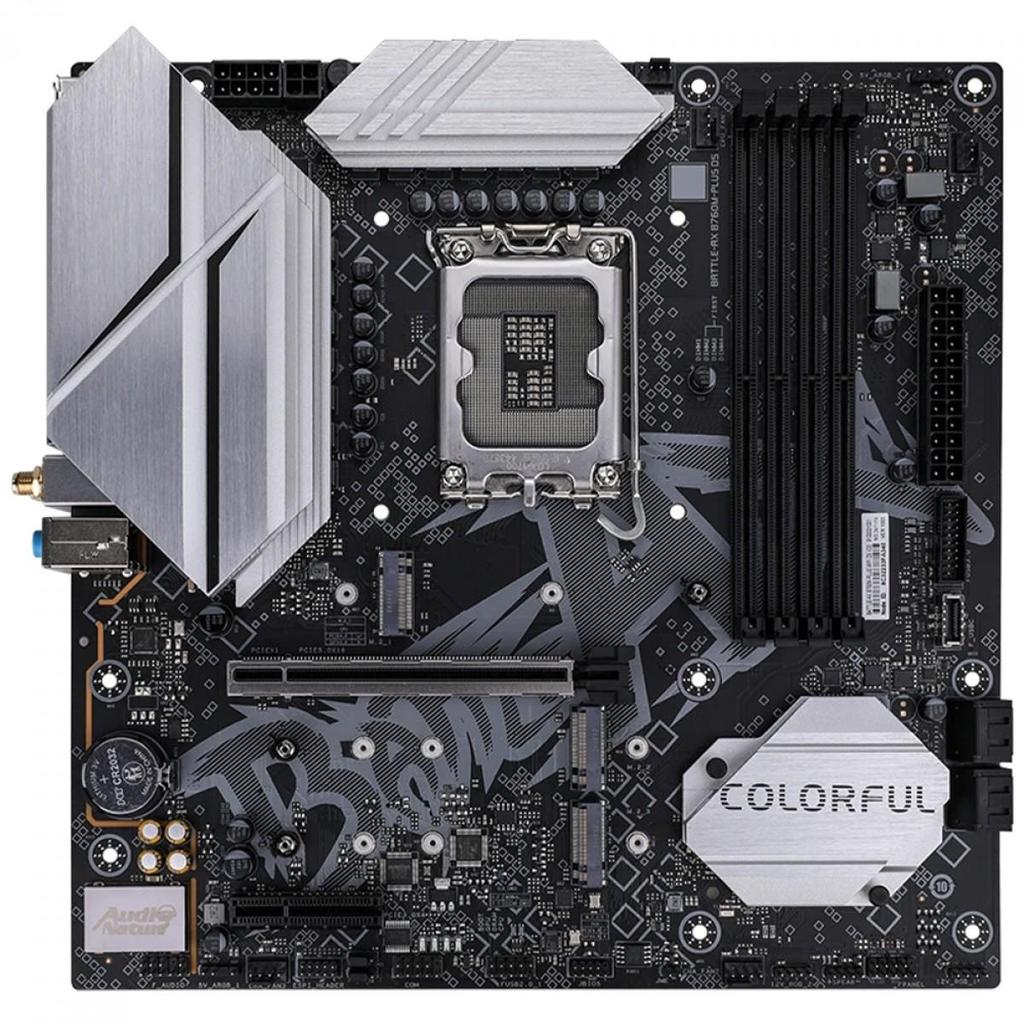 Placa Mãe Colorful Battle-AX B760M-Plus WiFi D5 V20, Chipset B760, Intel LGA 1700, MATX, DDR5 (Terabyte Oficial)