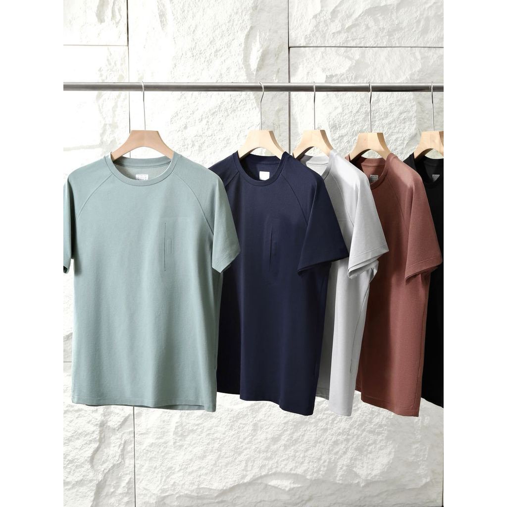 Substituição do Di Jiaping!Camiseta masculina de malha ultrassônica, verão, lazer ao ar livre, esportes, secagem rápida,