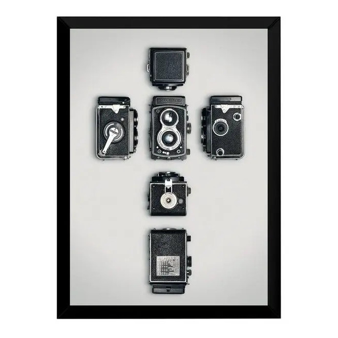 Quadro Decorativo Câmera Antiga Rolleiflex Perspectiva. Decoração Parede