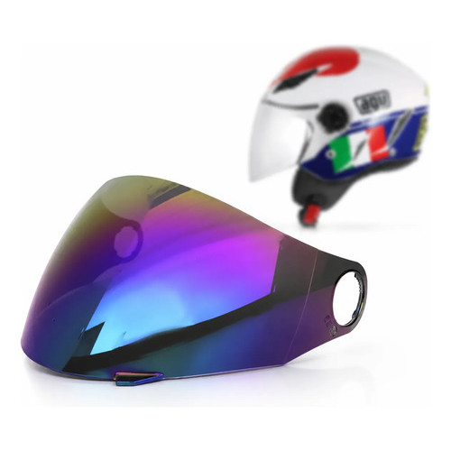 Viseira Capacete Agv Blade Cameleão Aberto Fw3 X Open Camaleão