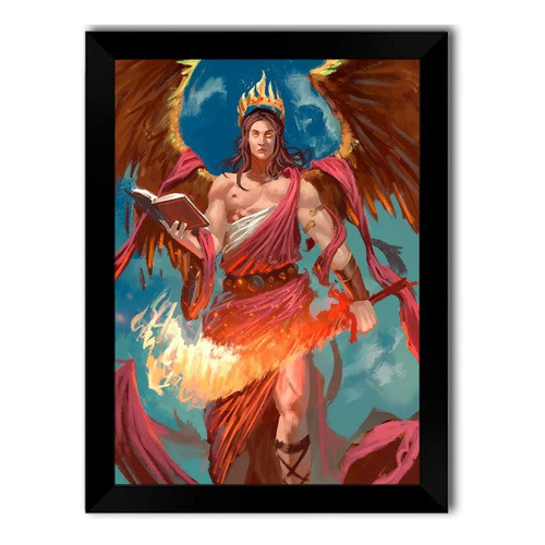 Quadro Decorativo Decorativ Arte Arcanjo Uriel Decoração Parede