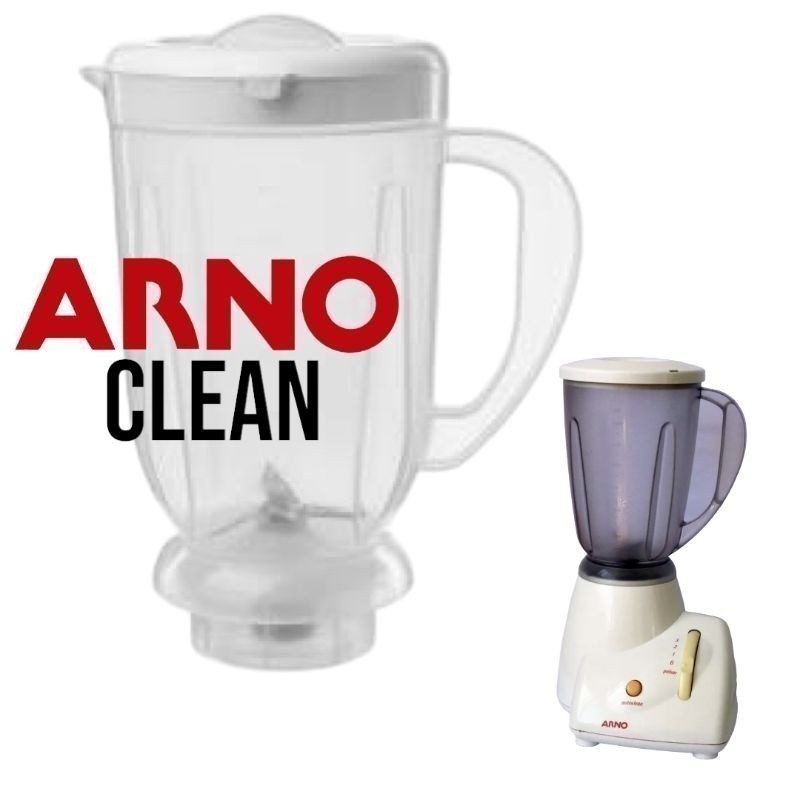 Copo Liquidificador Arno Auto Clean Antigo Translúcida 4 Facas Jarra Compatível Alta Qualidade Envio Hoje