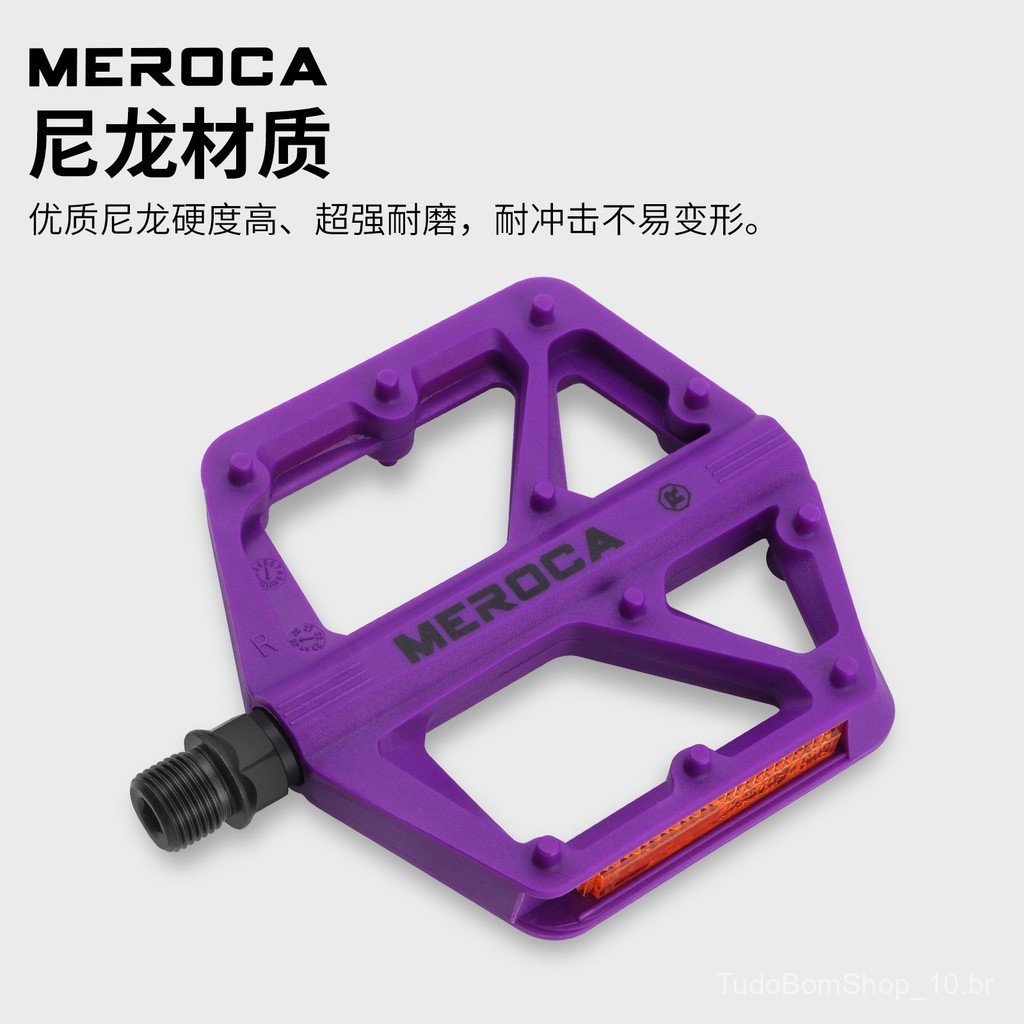 Pedal de bicicleta com múltiplas tiras antiderrapantes, plataforma colorida para bicicletas de estrada e de montanha, pl