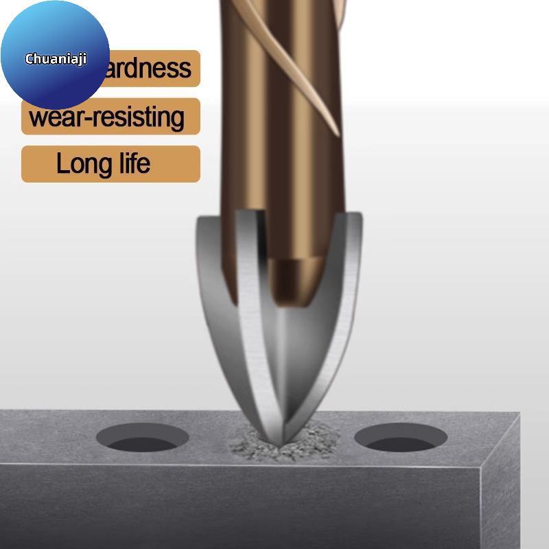 Chuaniaji 3-12mm Hex Alvenaria Brocas De Aço Metal Cruz Broca Quatro-flute Bits Para Vidro Cimento Cerâmica Concreto Mad