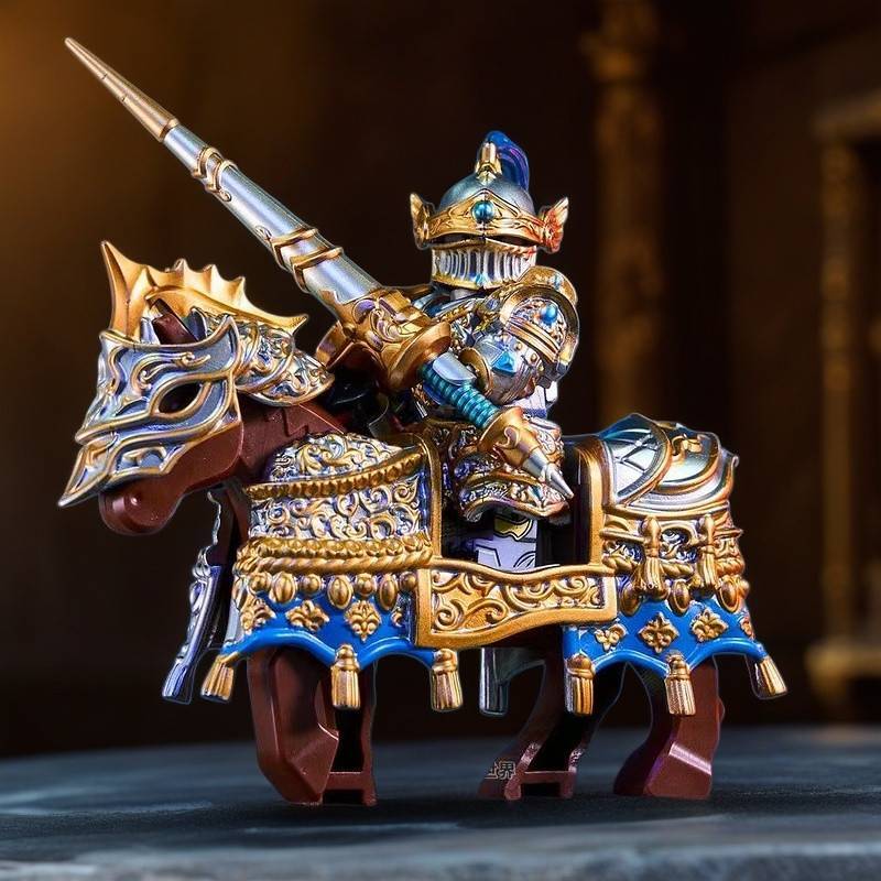 Kai Action Figure Middle Ancient Knight King Arthur Series Assembled Building Block Toys QJe5