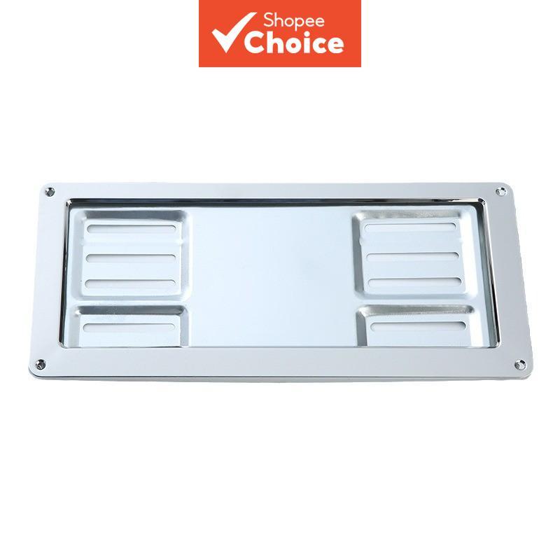 Conjunto de Moldura de Placa de Aço Inoxidável Premium – Suporte de Placa de Carro à Prova de Ferrugem e Durável para