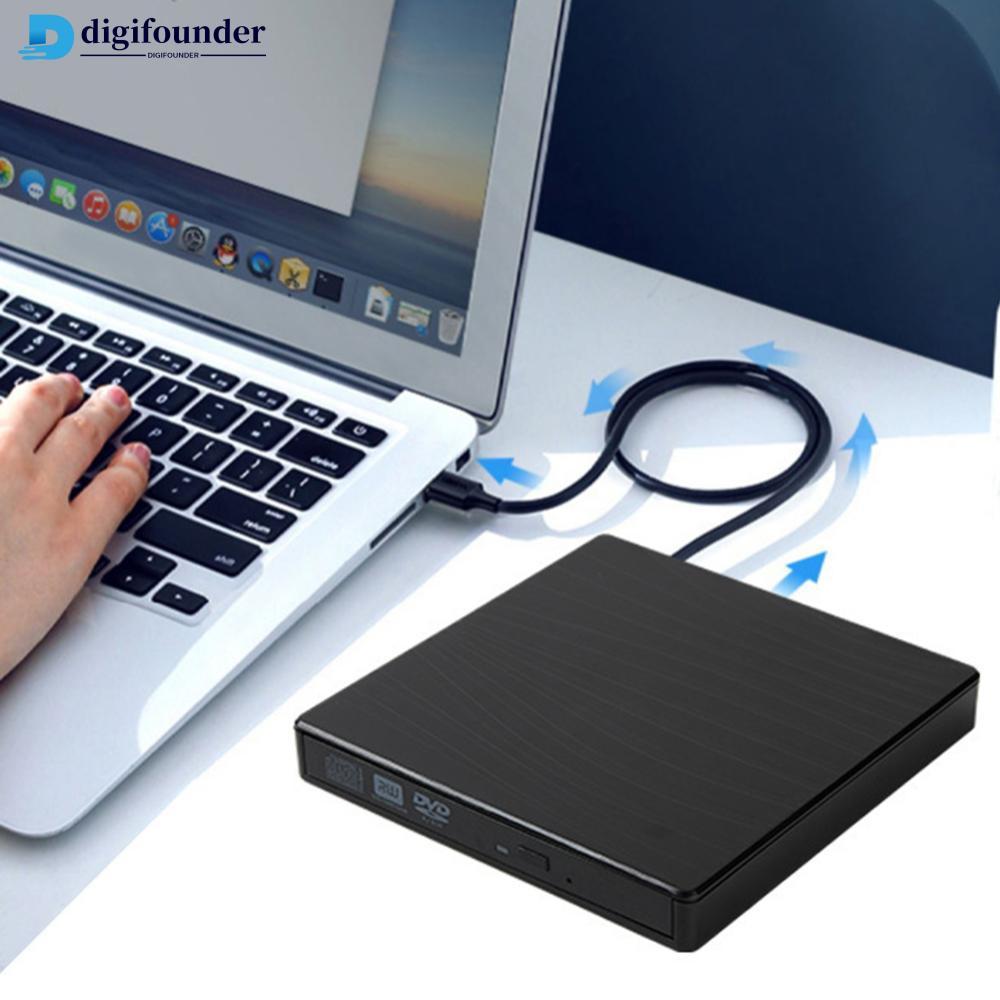 DIGIFOUNDER Unidade Óptica Externa Portátil Para Laptop Universal Padrão Zebra Gravador De DVD USB 3.0 Tipo-C De CD/Móve