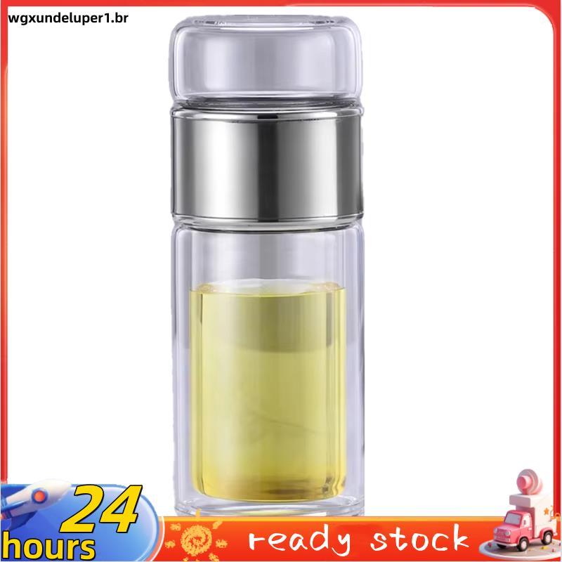 Garrafa De Água De Chá De Vidro Com Alto Teor De Borosilicato-Copo Infusor De Camada Dupla Filtro , Utensílios Para Bebi