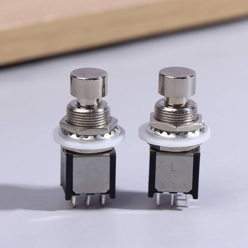 PFG DPDT Travamento Momentâneo Liga/Desliga Pedal De Efeitos De Guitarra Stomp Caixa 6Pin Botão De Parada De Emergência