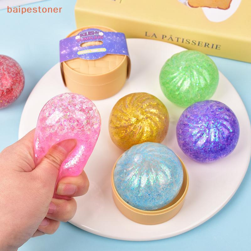 [baipestoner] Simulação De Bolinho Realista Bola De Alívio De Estresse Soft Brinquedo Depressão Espremível Para Escritór