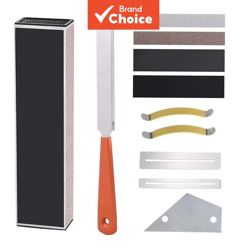 Kit de reparo de traste de guitarra Miwayer 11 peças, ferramentas para luthier de acessórios de guitarra com lima de