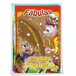 Solapa Média de Histórias | Fábulas | Pacote com 08 Livros Diferentes