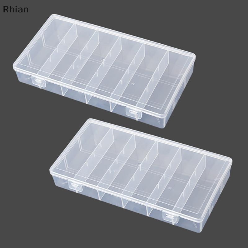 [Rhian] Armazenamento De Garfo De Frutas Transparente Caixa Organizador De Plástico Caso Recipiente Ajustável Para Crian