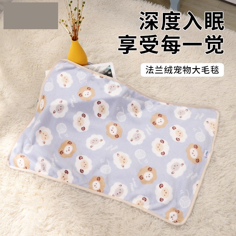 Cobertor para animais de estimação, desenho animado, engrossado, outono inverno, colcha para animais de estimação, quatr