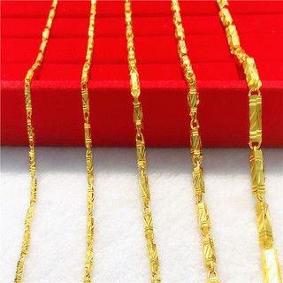 24k banhado a ouro imitação de ouro casal colar masculino feminino de longa duração imitação vietnã areia ouro jóias bam