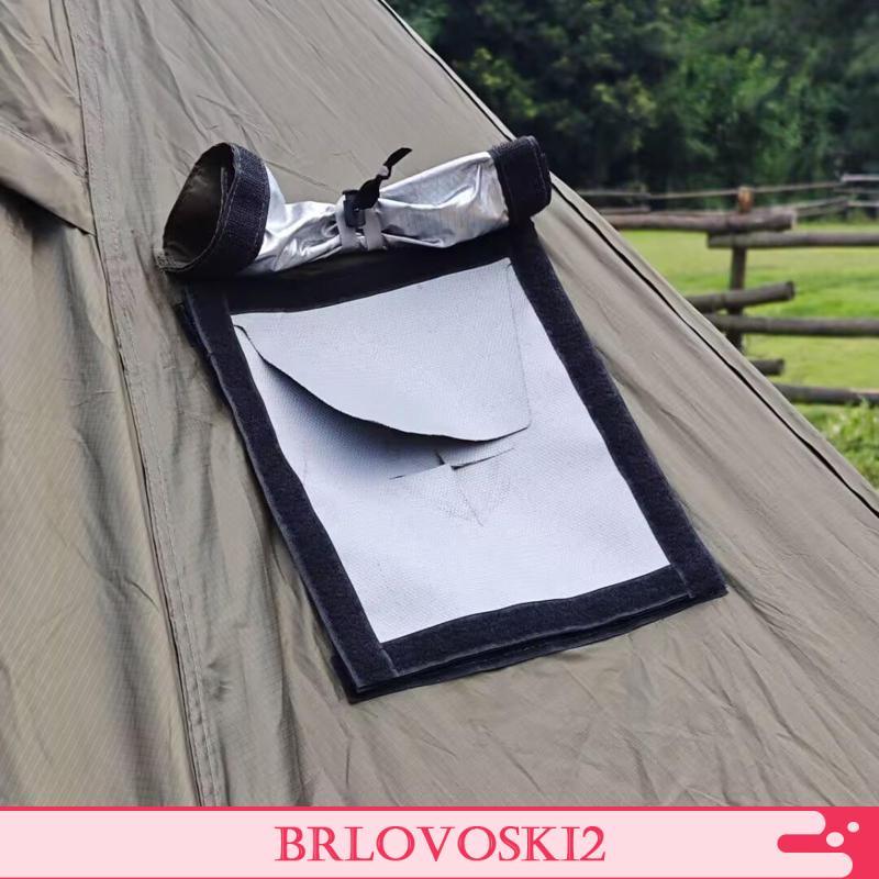 [Brlovoski2] Kit De Tomada De Fogão De Ventilação De Tubo À Prova De Fogo Pano De Proteção Contra Chuva Resistente Ao Ca