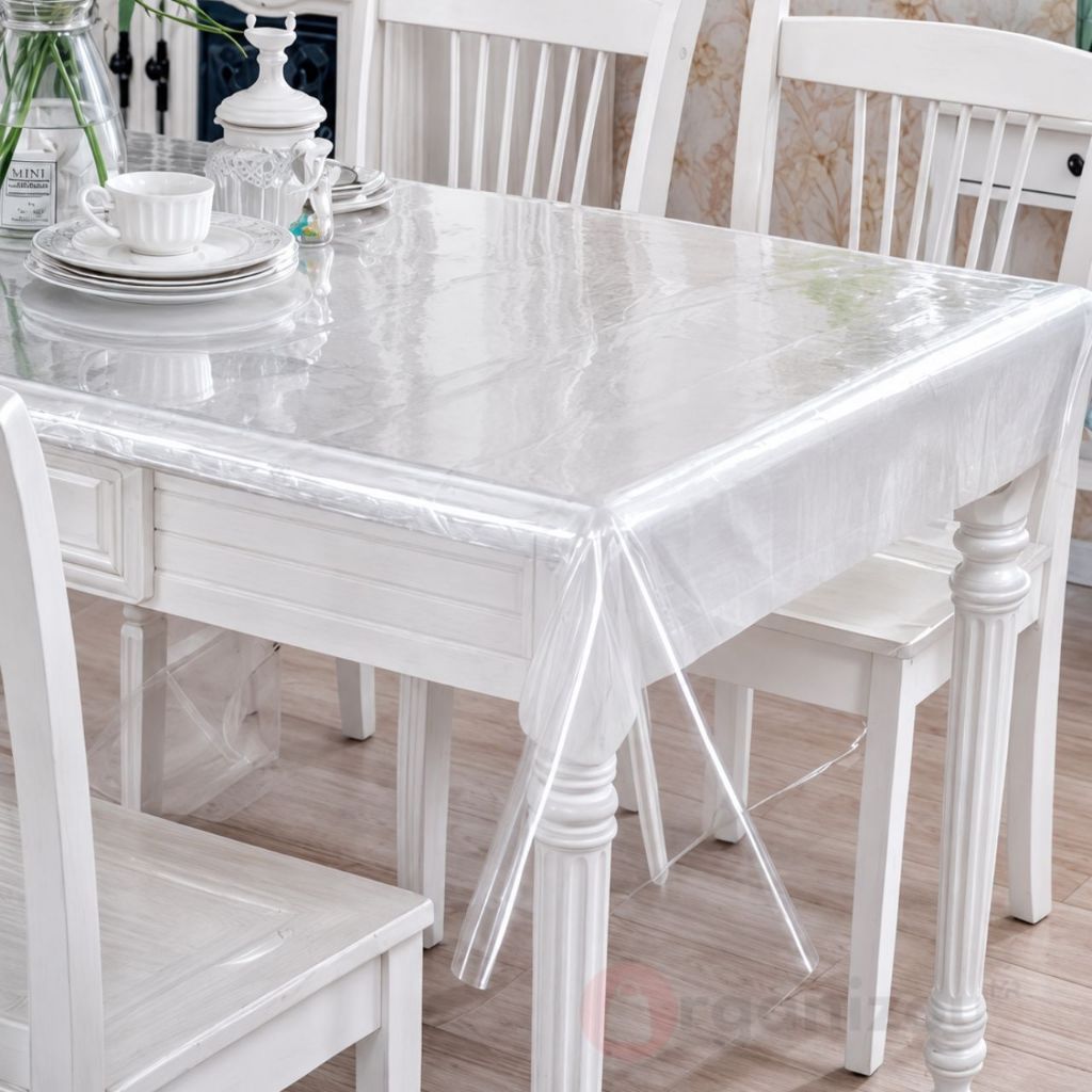 Toalha de Mesa Térmica de PVC Premium 0,10mm Para 2 4 6 8 10 12 e 14 Lugares Impermeável Quadrada Decoração Cozinha