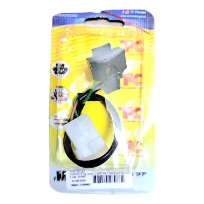 Chicote de Ligação Distribuidor VW Fiat GM 2 Vias Conector Elétrico