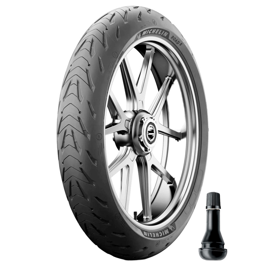 Pneu Michelin 120/70 ZR17 58W TL Road 5 + Válvula FVA em Oferta na Shopee