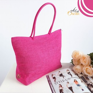 Bolsa de Praia Grande Sacola Tote Artesanal Alça Ombro Diversas Cores Moda Verão A001