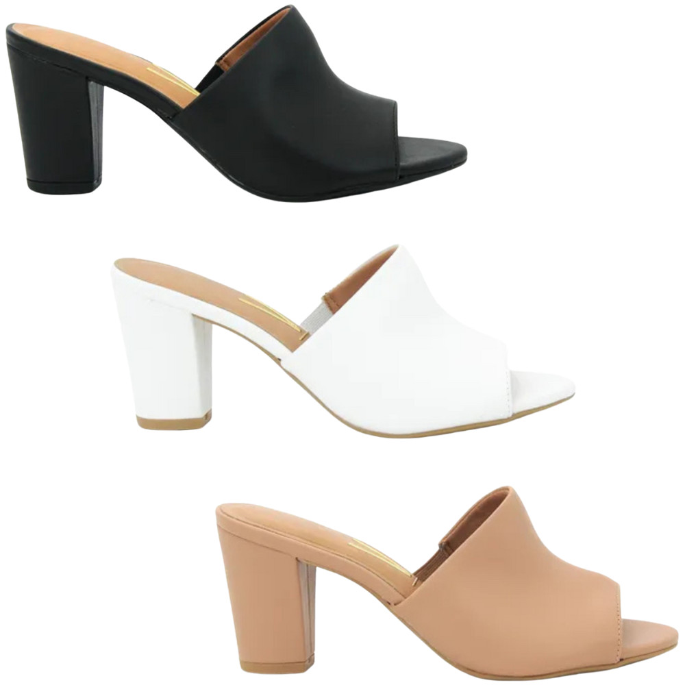 Tamanco Feminino Salto Grosso Bloco Vizzano em Oferta na Shopee