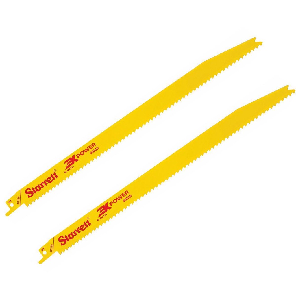 Kit 2 Lâmina Serra Sabre Bi-Metal 305x19x1,27mm 6D BT126-2 Starrett