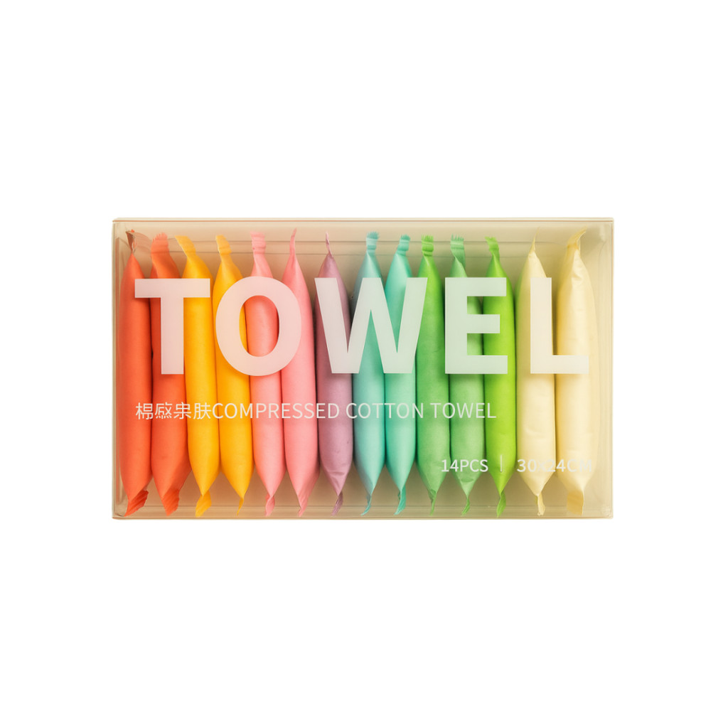 Toalha Desidratada Descartável Compacta Multiuso 14 Unidades, Limpeza Facial, Make em Oferta na Shopee