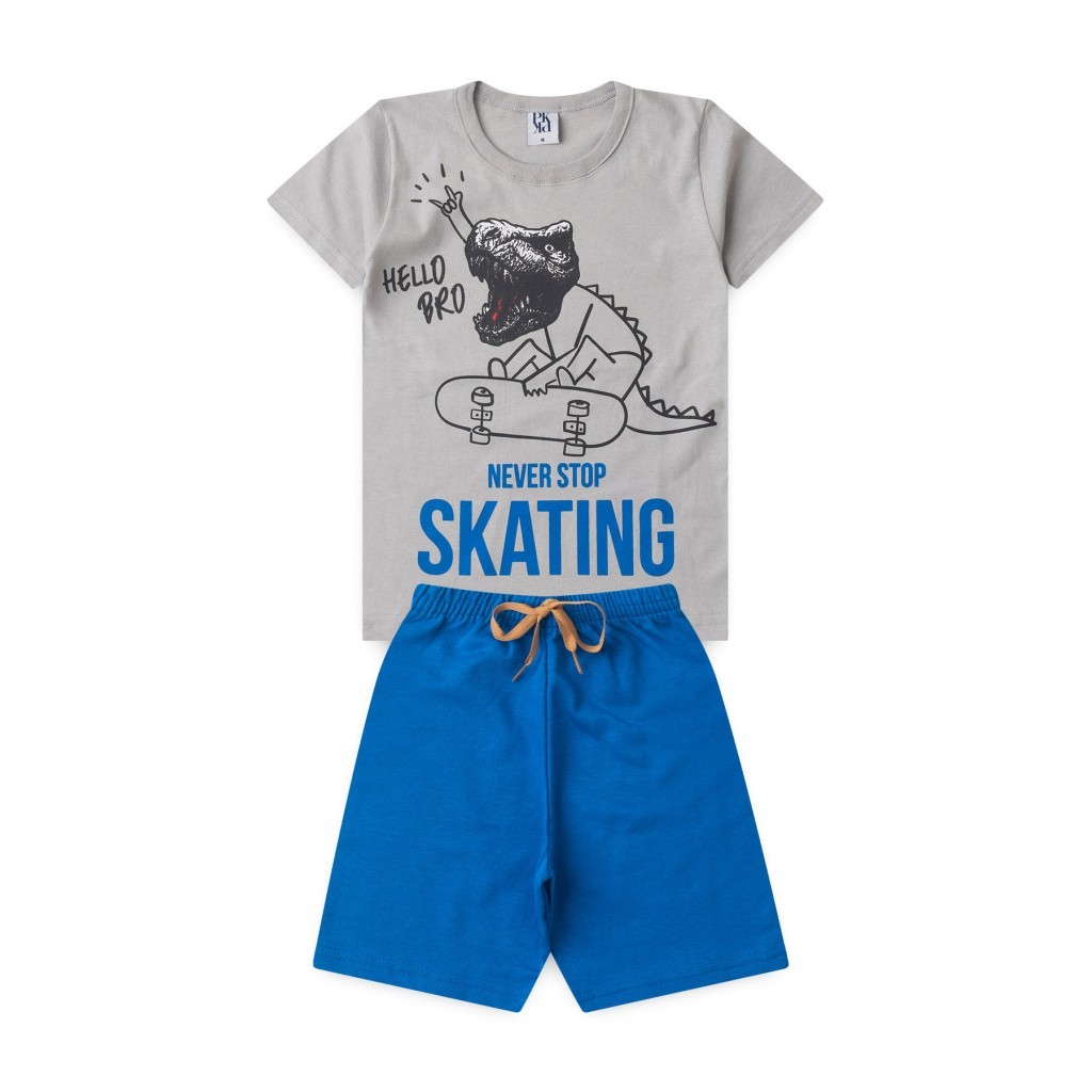 Conjunto Infantil Masculino Rabisco Jurássico em Oferta na Shopee