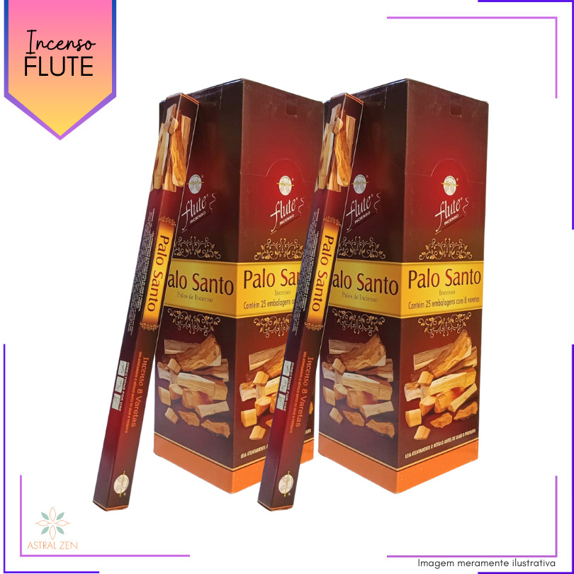 Incenso Flute Palo Santo - Kit com 6 Iguais ou Variados