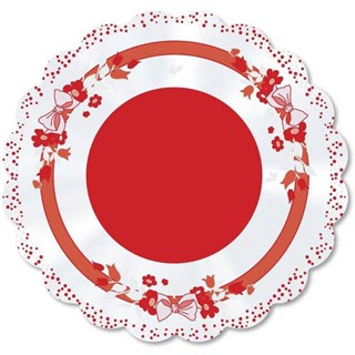 Poli Redondo 38CM Laço Vermelho - Pacote com 50 em Oferta na Shopee