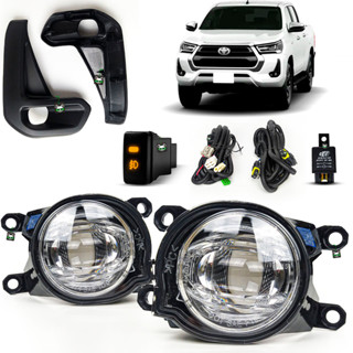 Kit Farol de Milha Moldura Preta Toyota Hilux 2021 2022 2023 em Oferta na Shopee