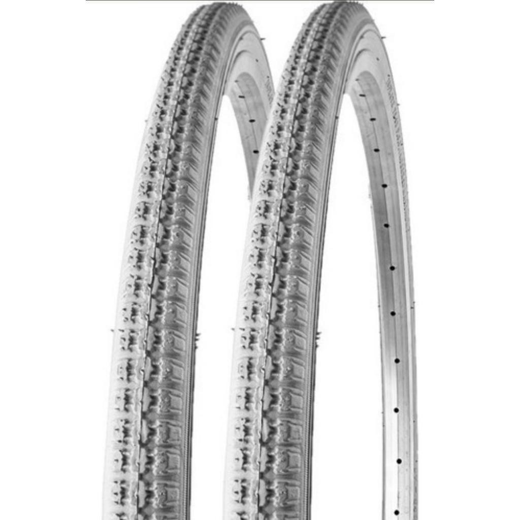 Par Pneus Para Cadeira De Rodas Aro 24 X 1.3/8 Cinza