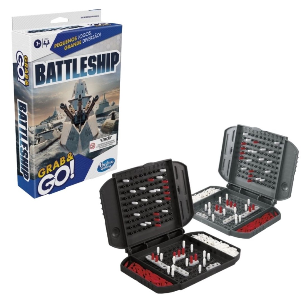 Jogo Battleship Grab & Go Diversão Portátil - Hasbro